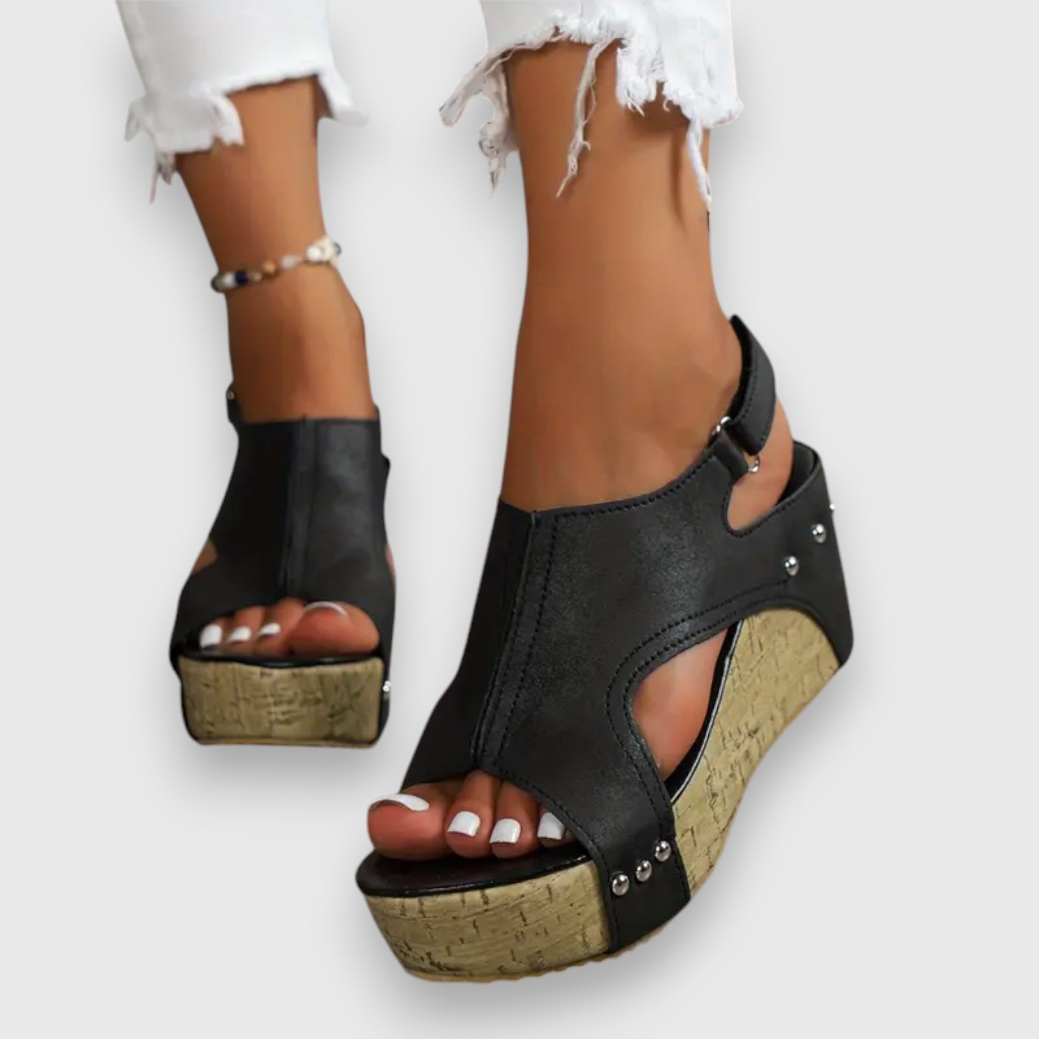 Mia – Vintage platform szandál