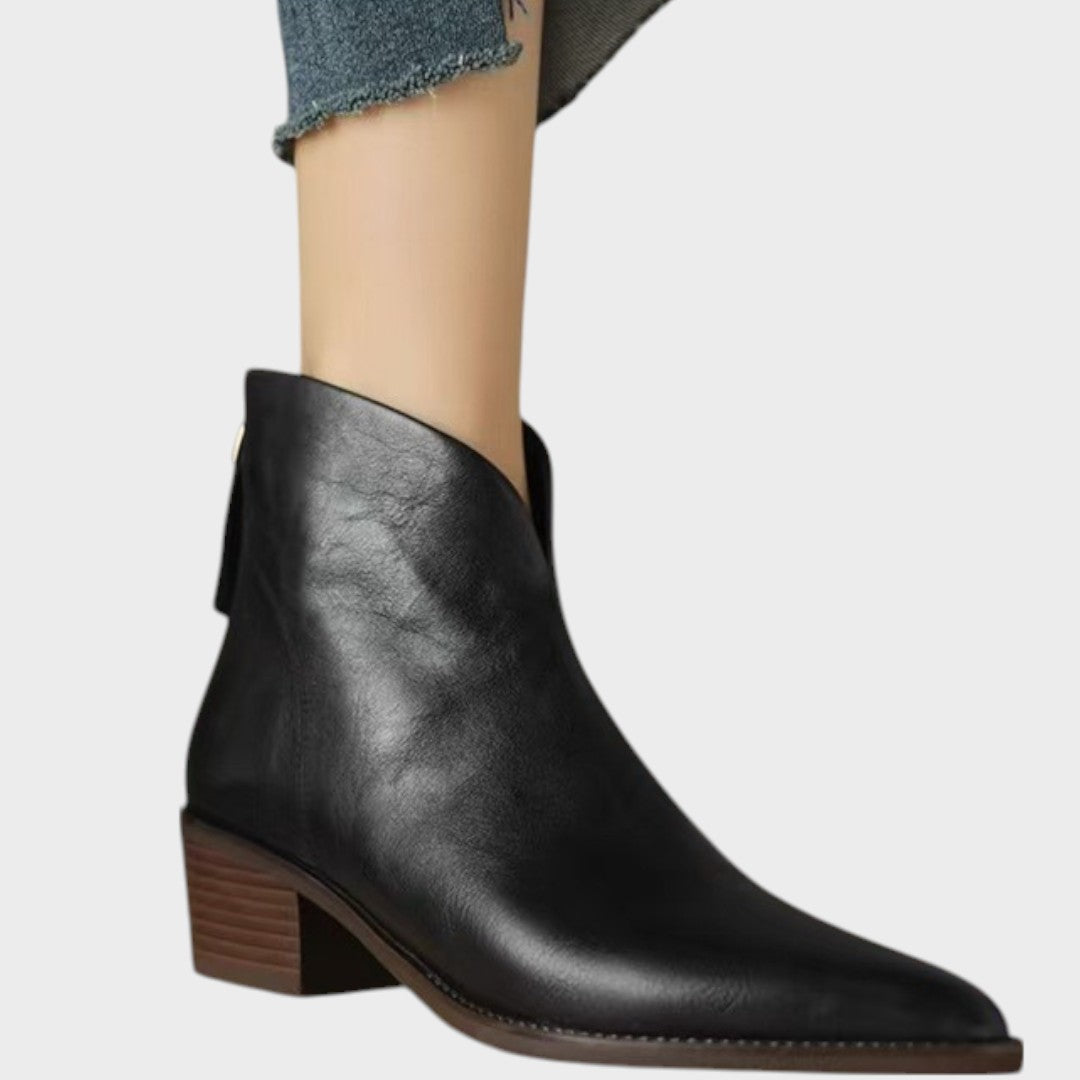 cira botine din piele elegante 