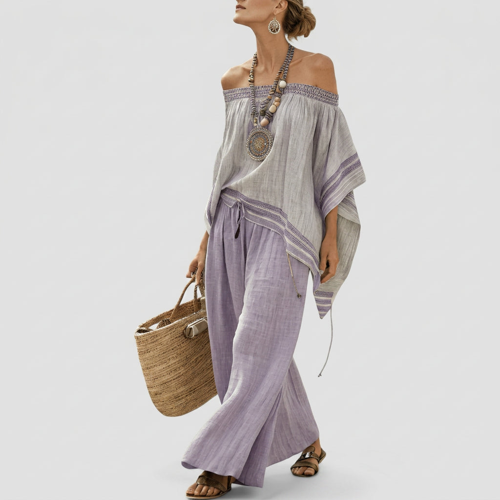 Natália – Zestaw w stylu Boho Bardot