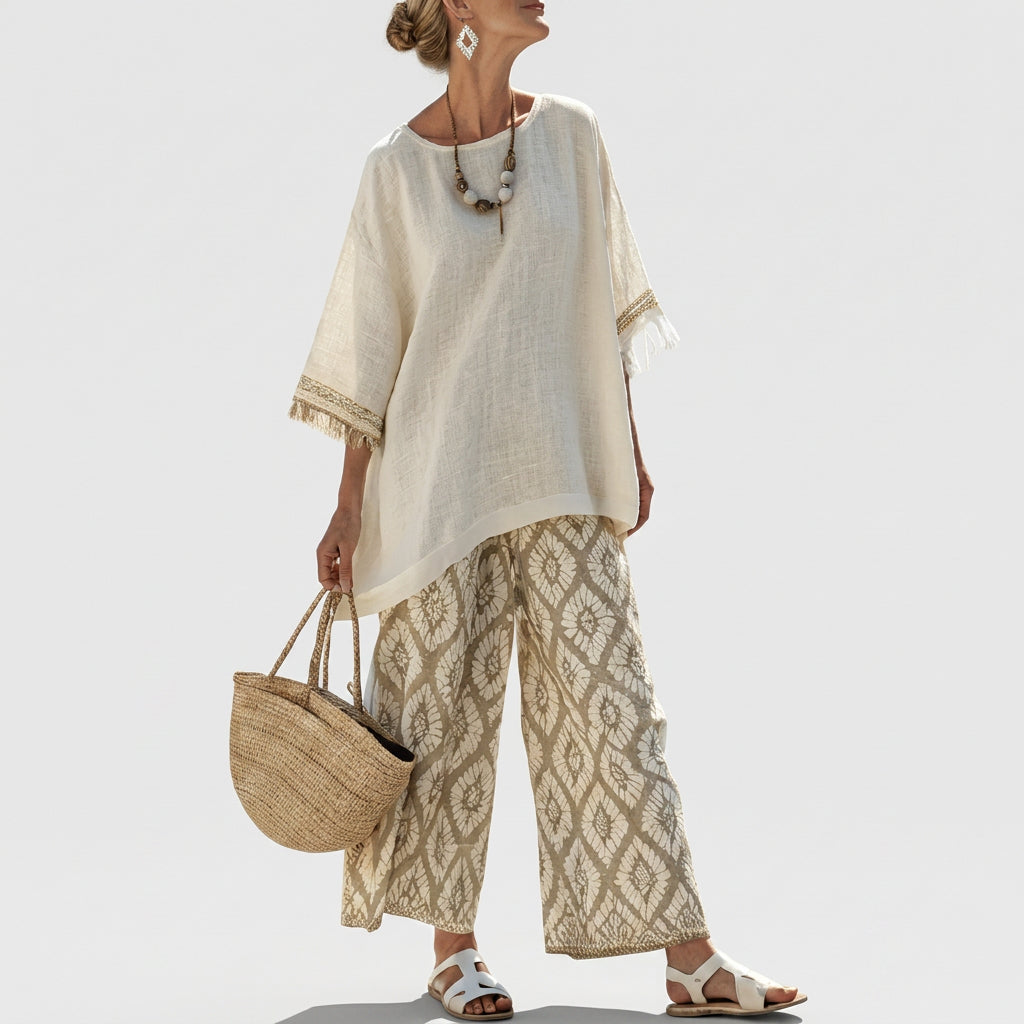 Eduarda - Elegáns Boho Chic Szett a kifinomult megjelenésért