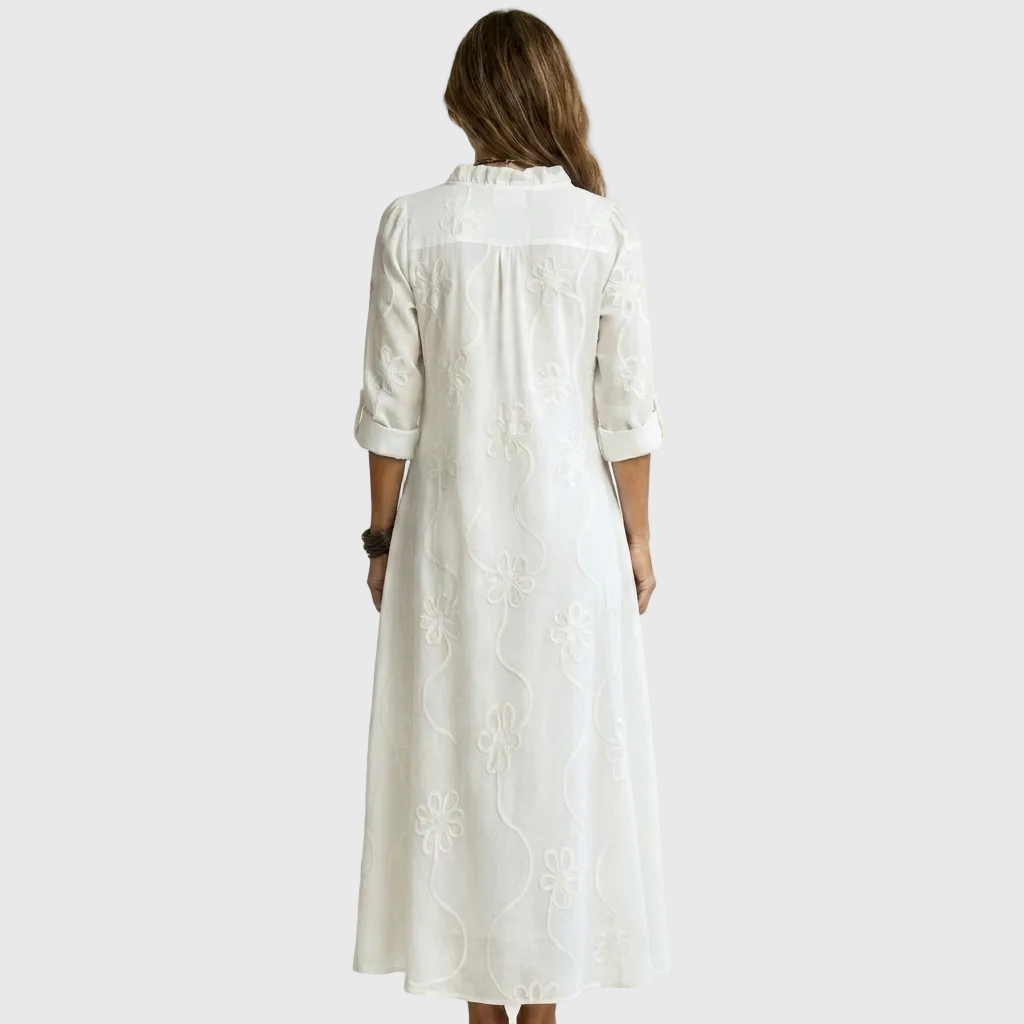 Lili – Maxi ruha tonális virágmintával