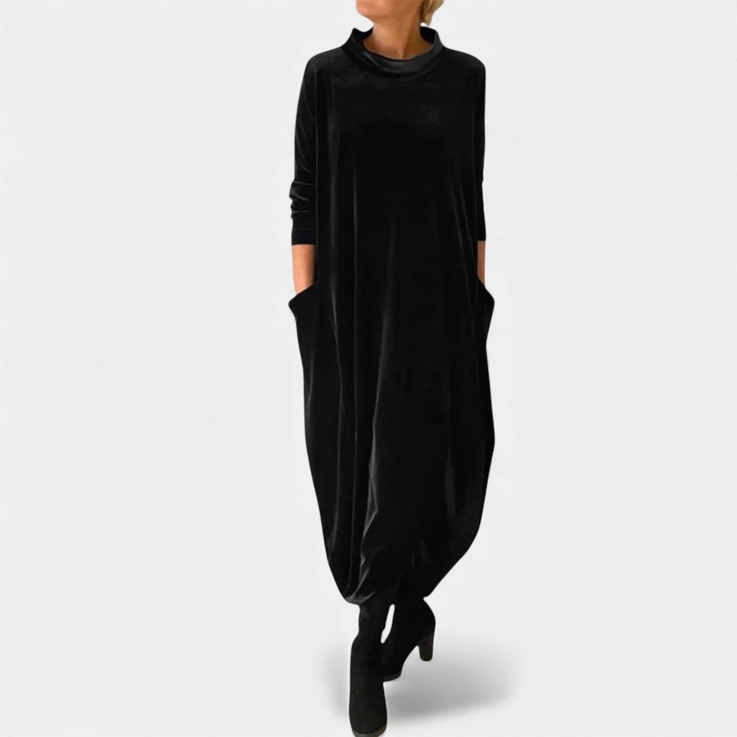 DEBORAH - VELÚR ELEGÁNS MAXI RUHA