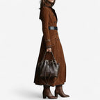 Andreea | Velúr hatású trench kabát