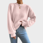 elara pulover din tricot cu mâneci bufante detalii material 