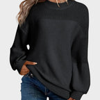 pulover tricotat lejer Carol stil casual pentru femei