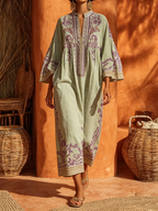 Adrienn – virágmintás boho maxi ruha